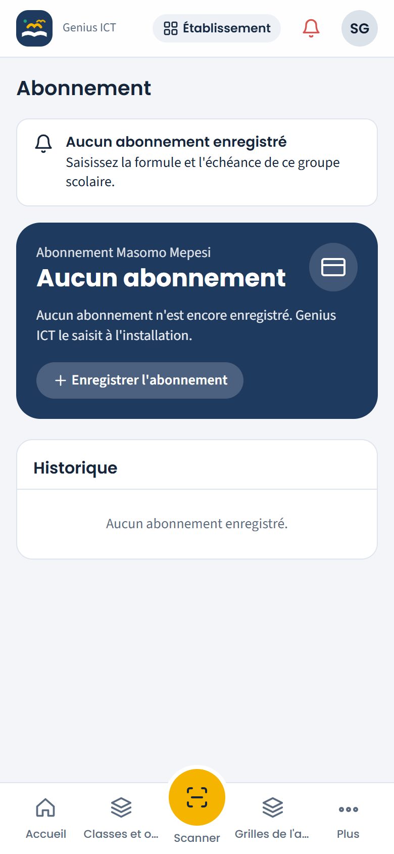 Tarif de l'abonnement pas encore fixé (téléphone)