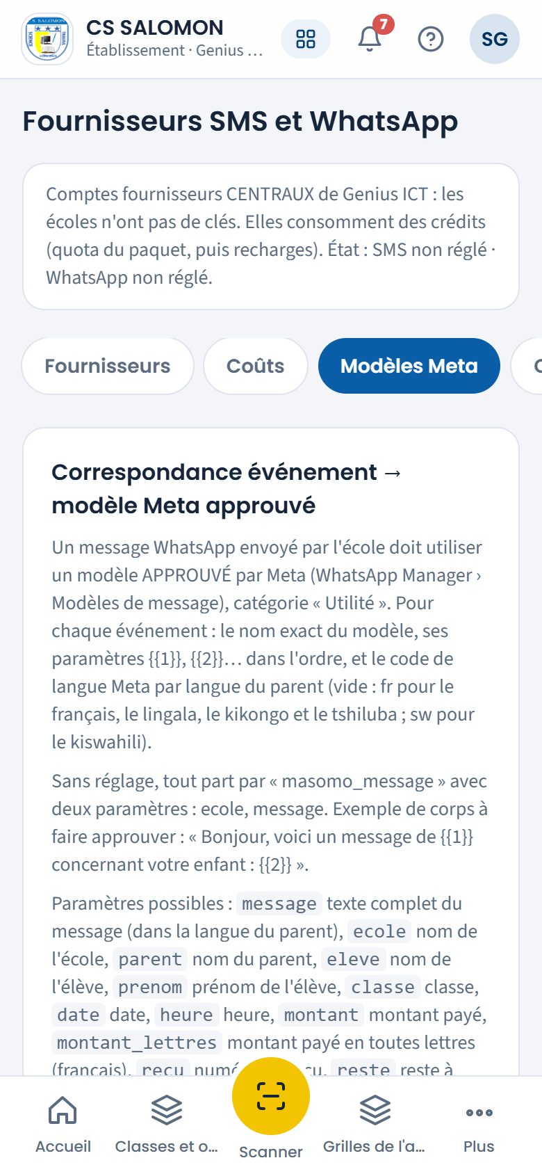 Modèles Meta (téléphone)