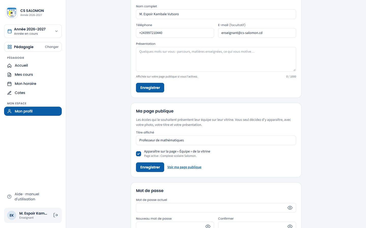 Ma page publique (ordinateur)