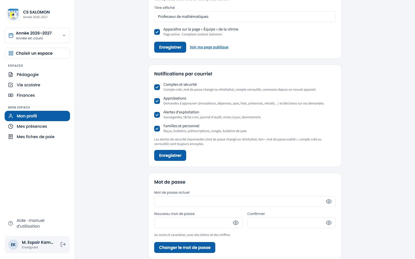 Notifications par courriel (ordinateur)