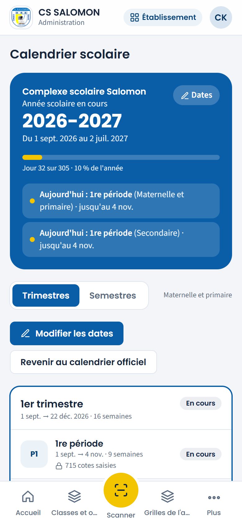 Année suivante en préparation (téléphone)