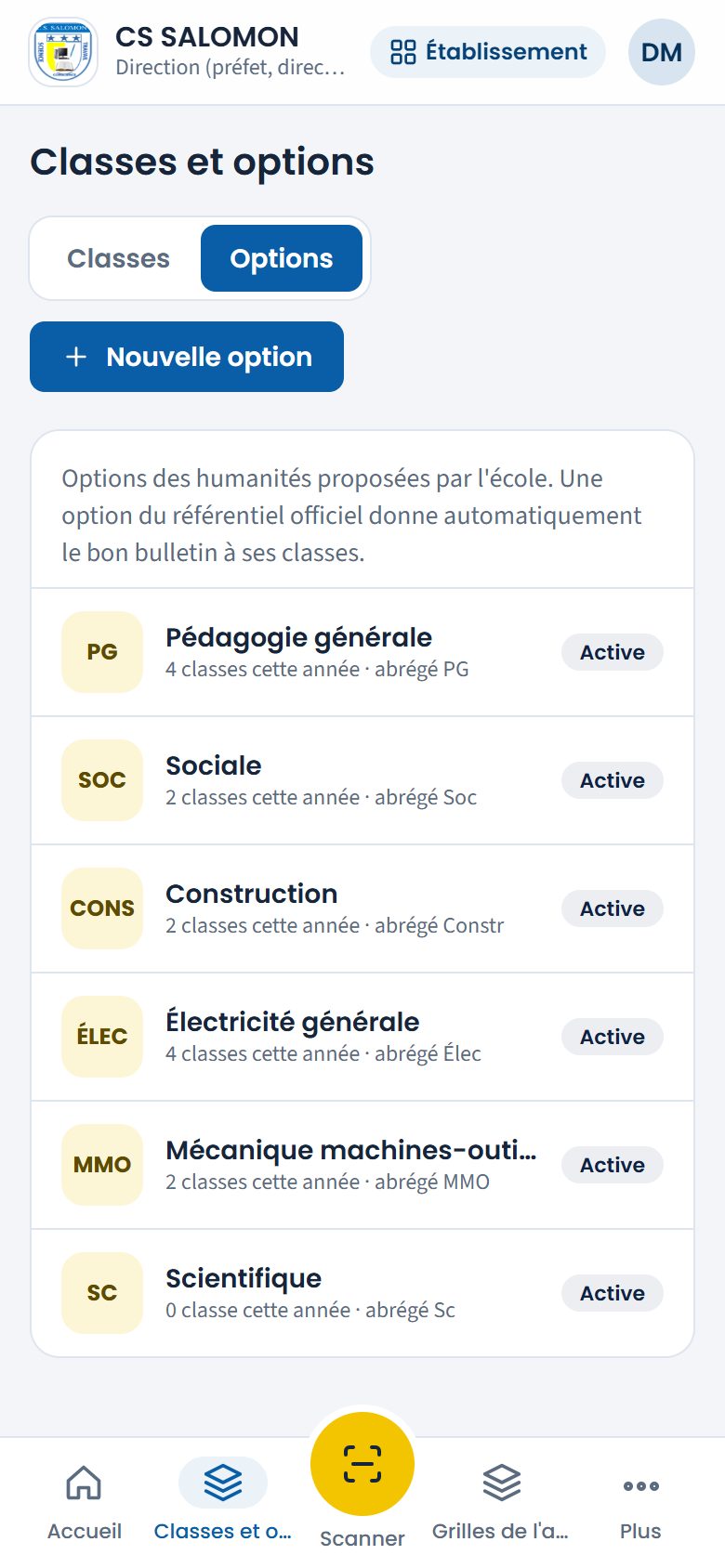 Option ajoutée (téléphone)