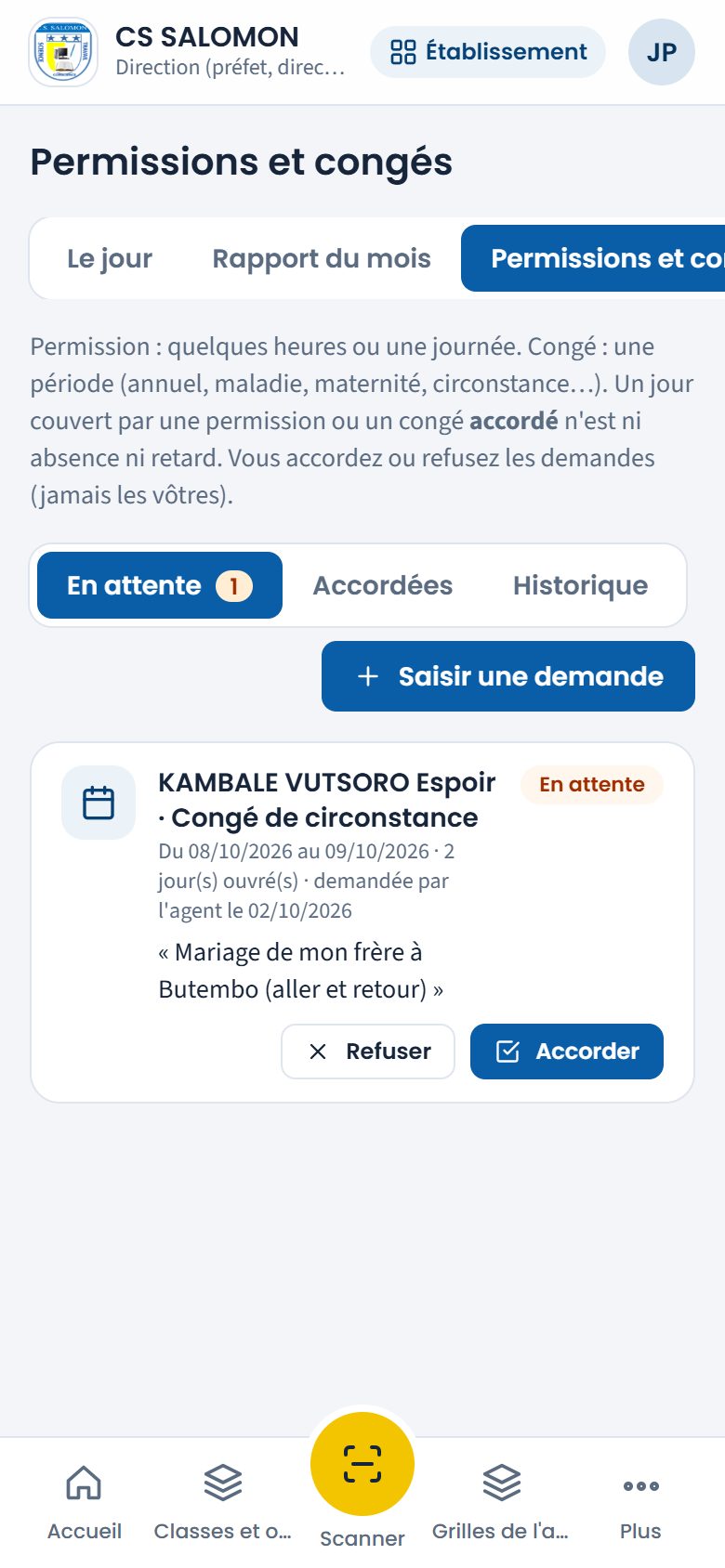 Demandes en attente (téléphone)