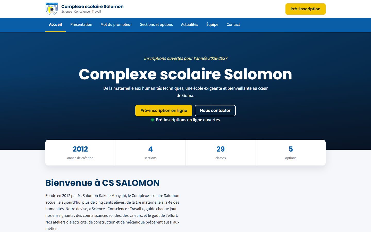 Vitrine publique de CS SALOMON (ordinateur)