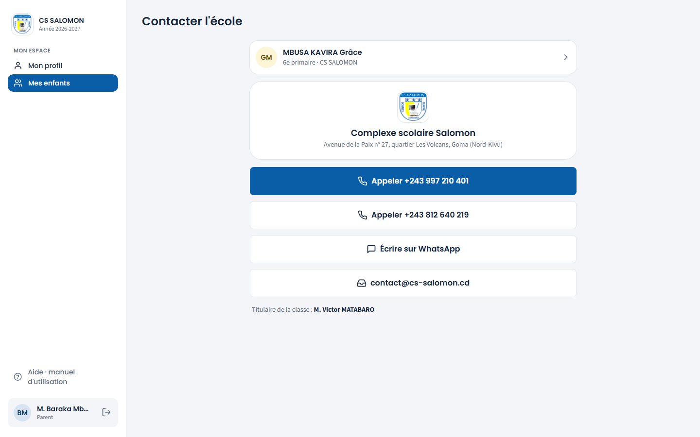 Contacts de CS SALOMON (ordinateur)