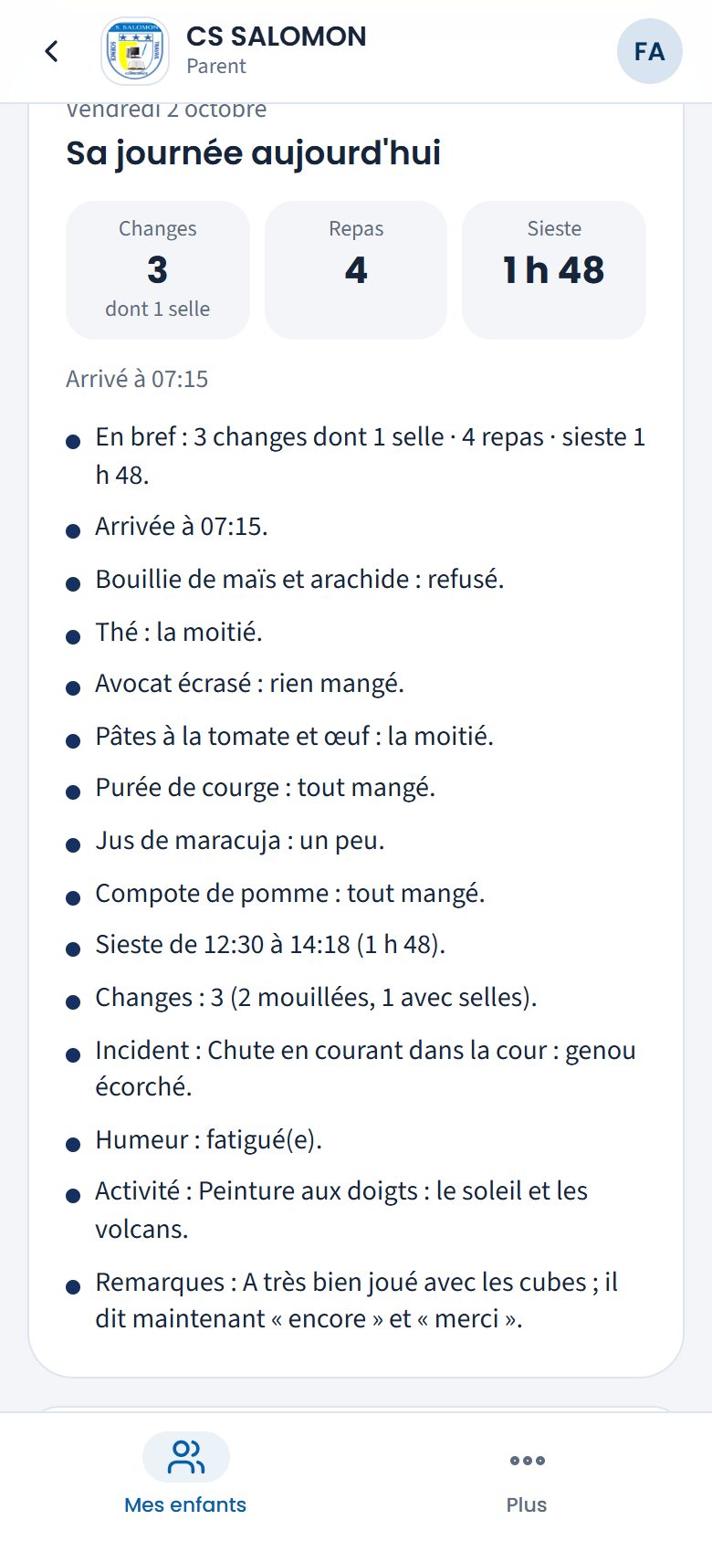 Compteurs du jour de Gloire (téléphone)