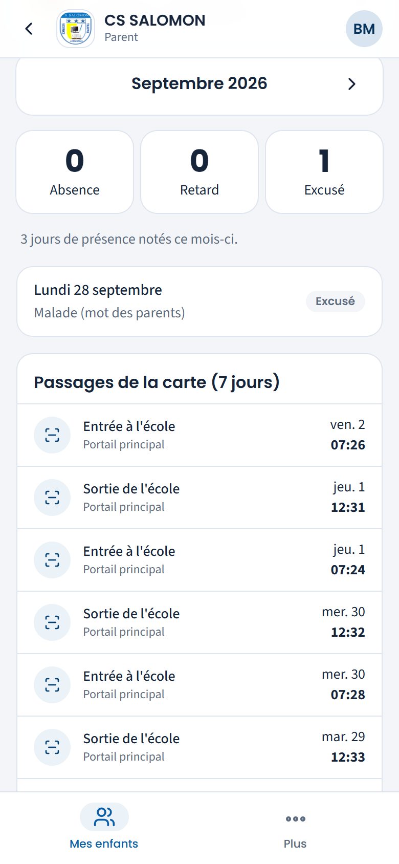 Passages de la carte de Grâce (téléphone)