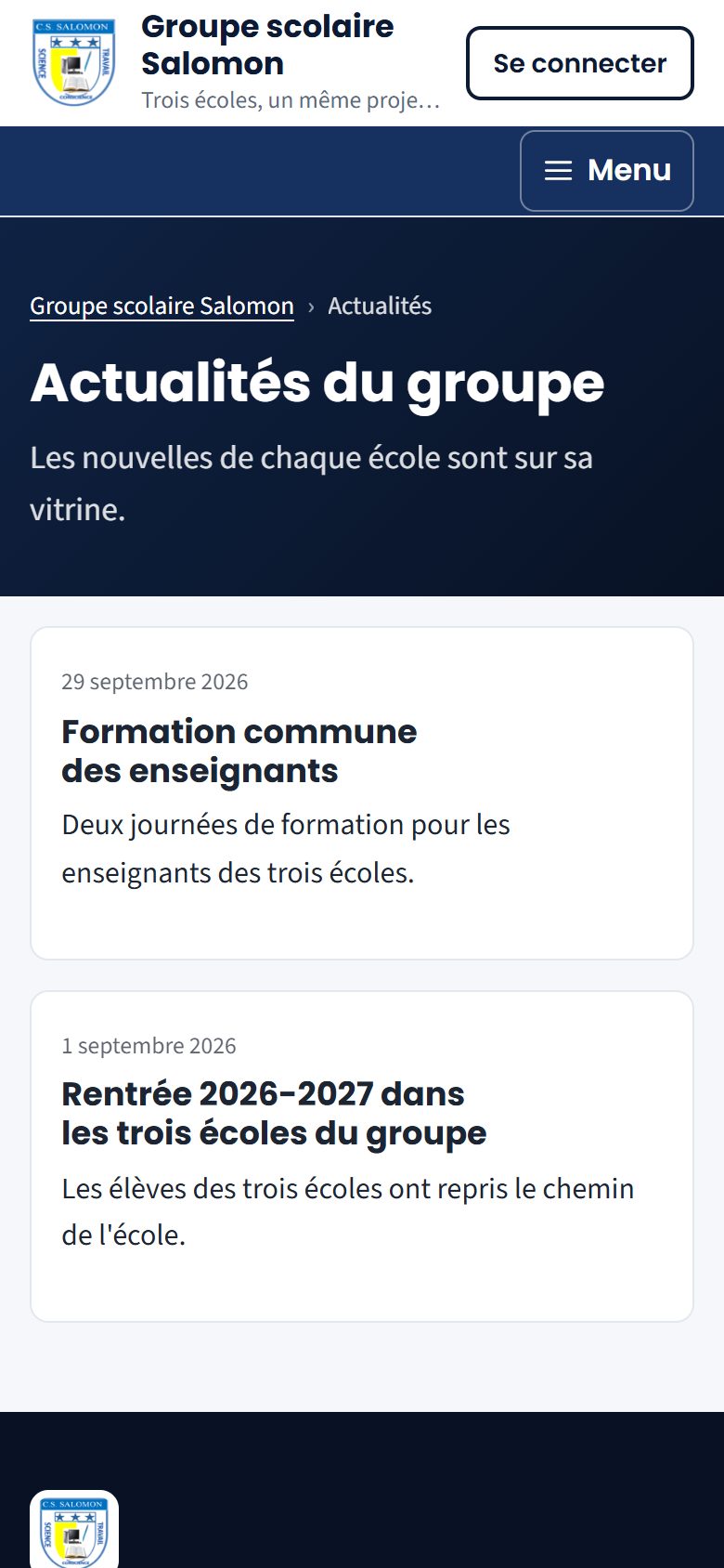 Actualités du groupe (téléphone)