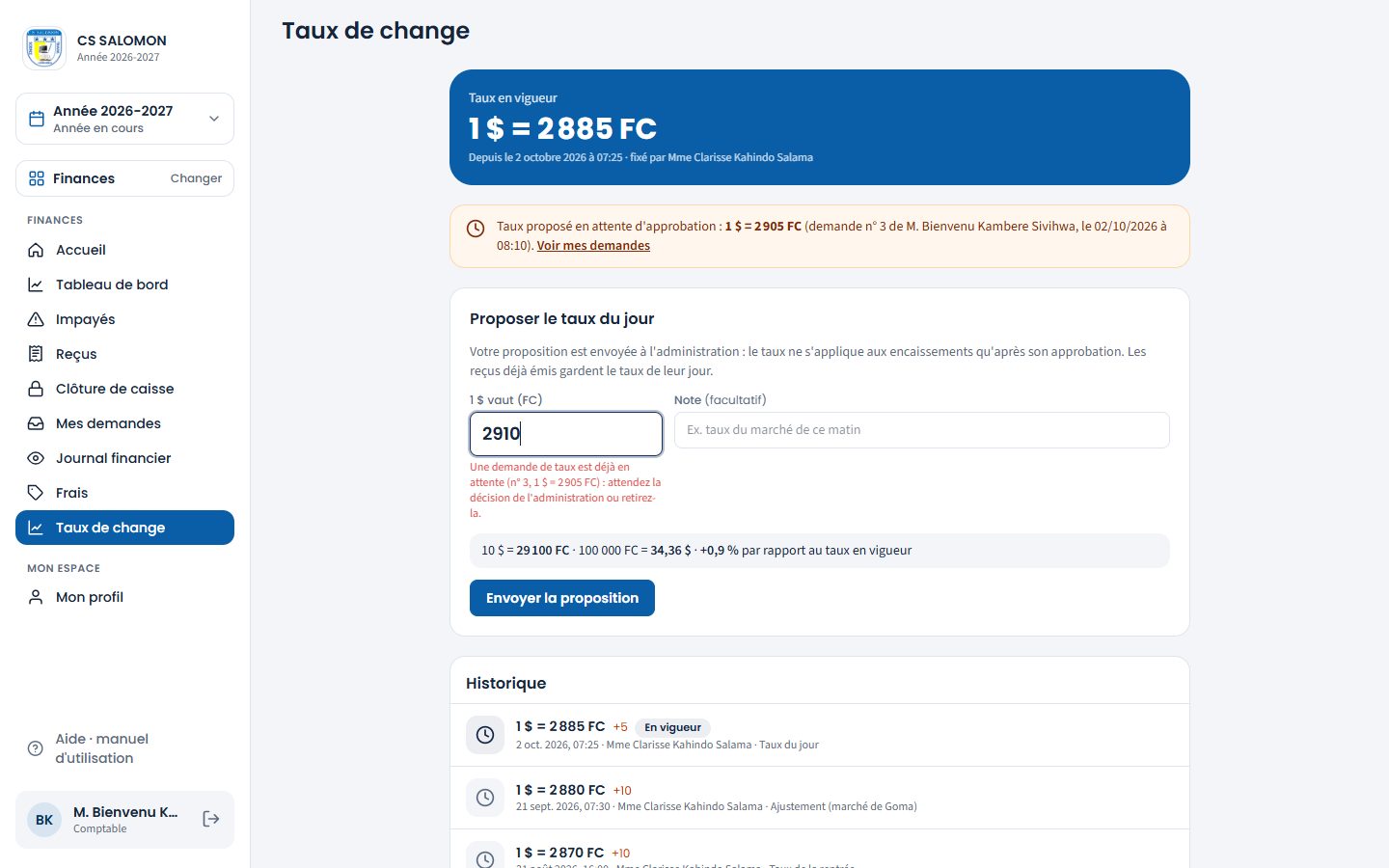 Deuxième demande de taux refusée (ordinateur)