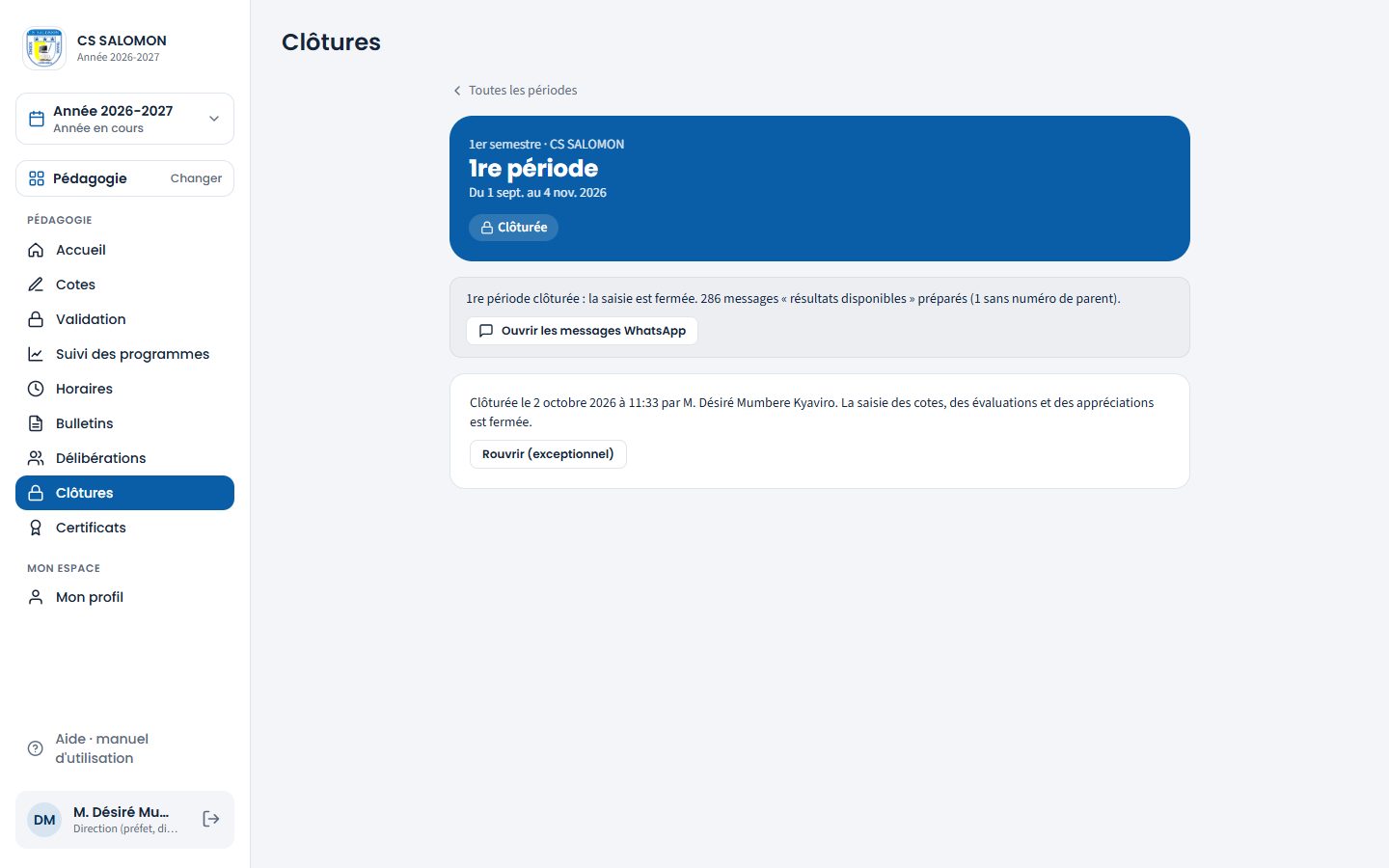 Période clôturée (ordinateur)