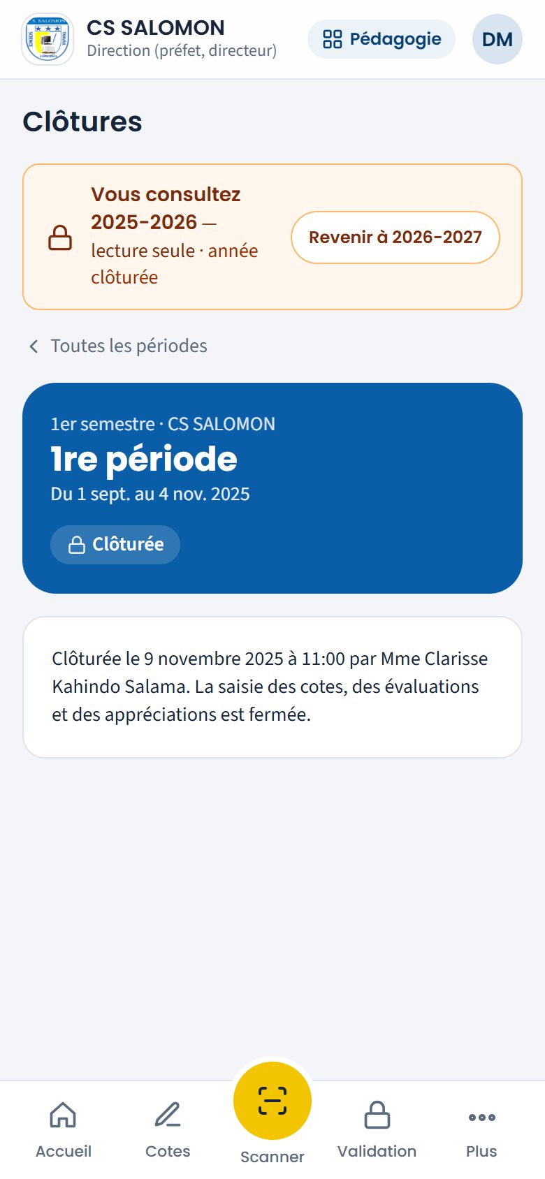 Période de 2025-2026 en consultation (téléphone)