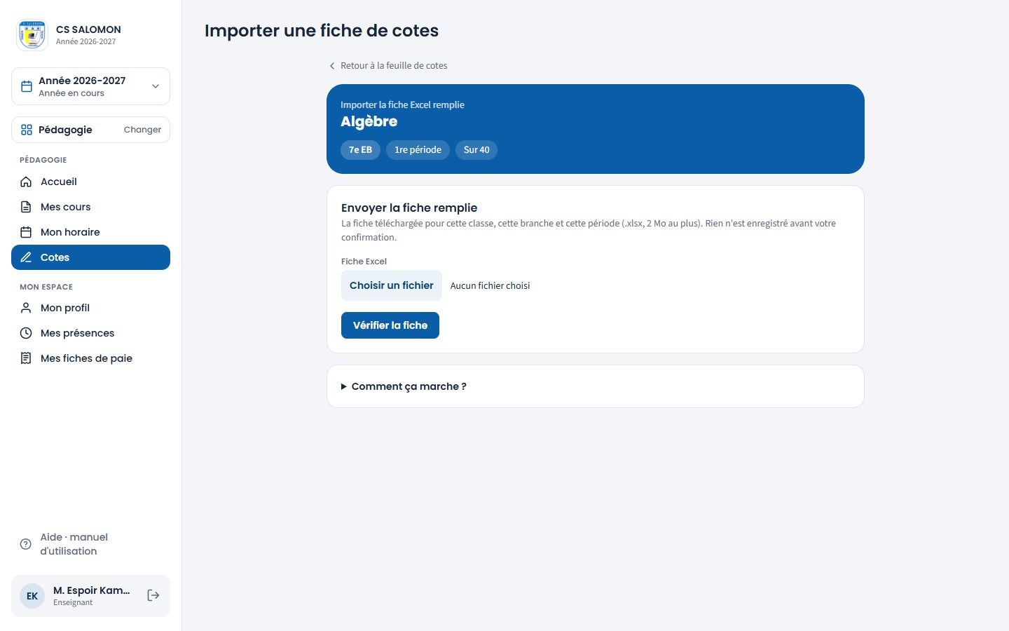 Envoi de la fiche remplie (ordinateur)