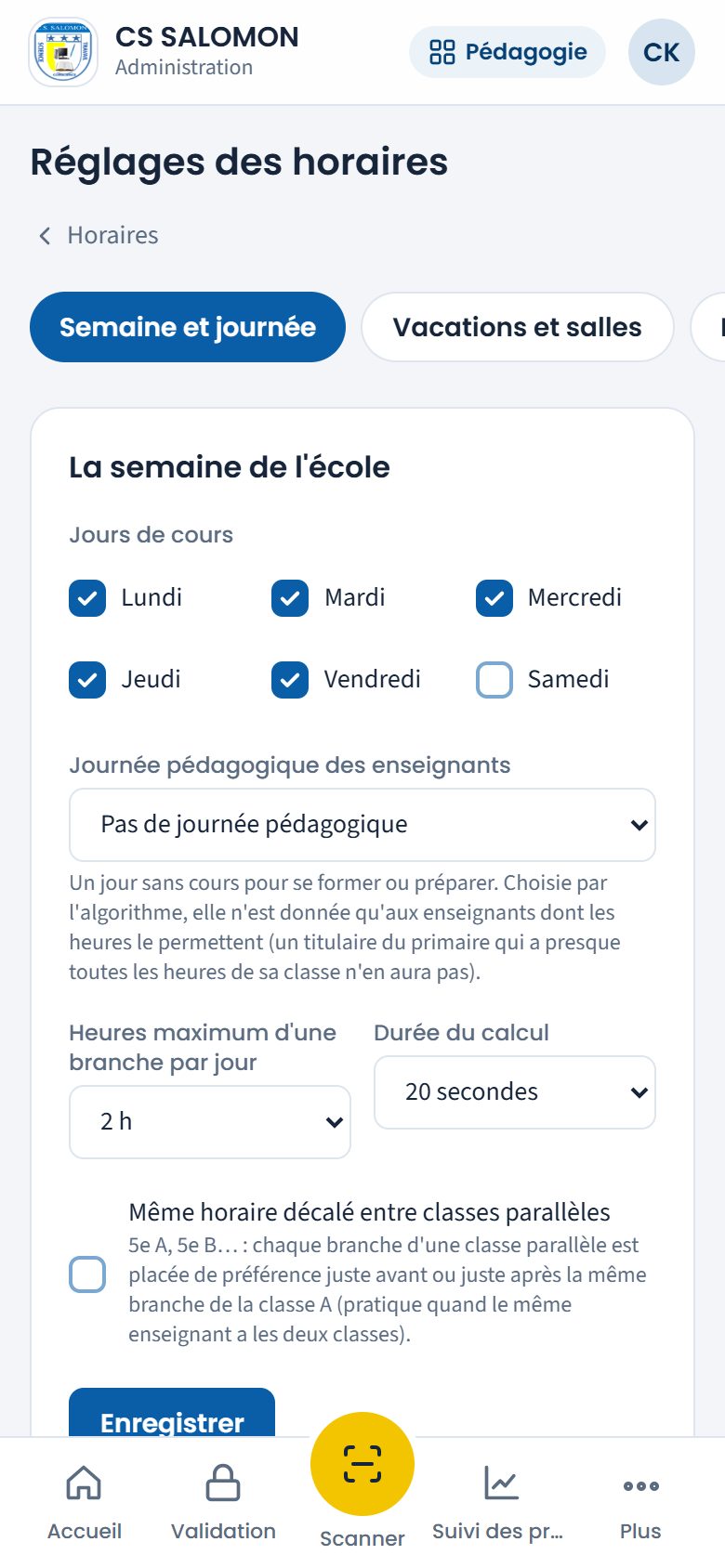 La semaine de l'école (téléphone)