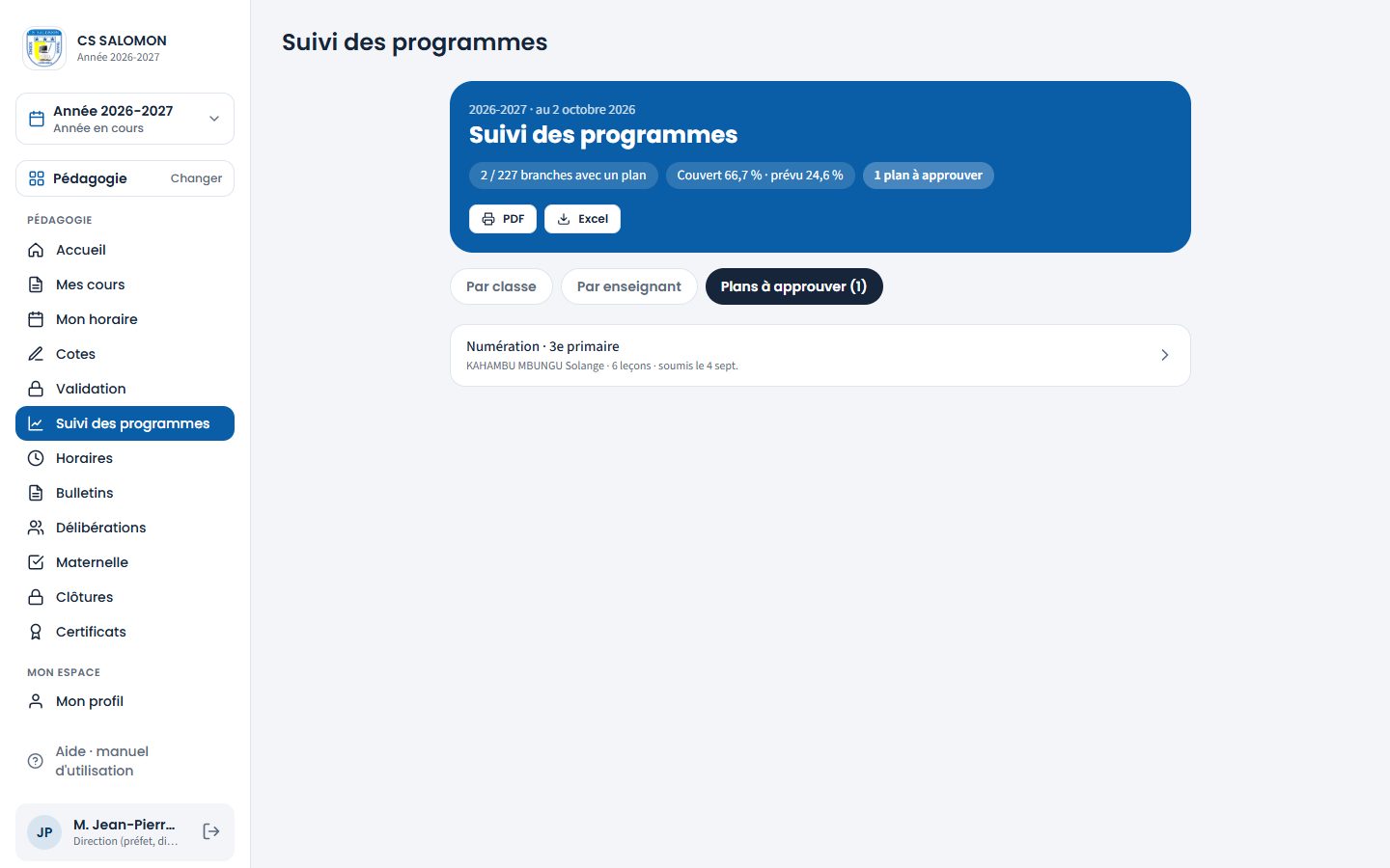 Plans à approuver (ordinateur)
