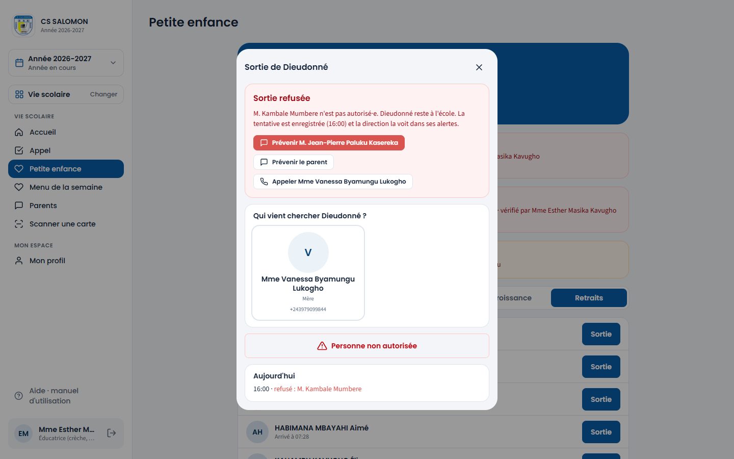 Sortie refusée (ordinateur)